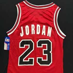 NWT Vintage 1991 Champion Michael Jordan Chicago Bulls #23 Red Jersey 36 Mens S